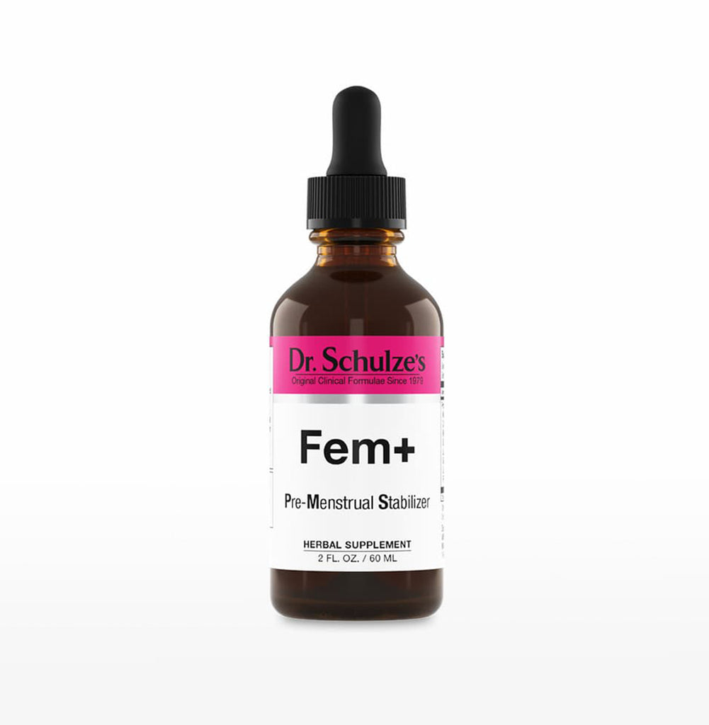 Dr. Schulze's Female Plus - Balances hormone levels and reduces mood swings and bloating.